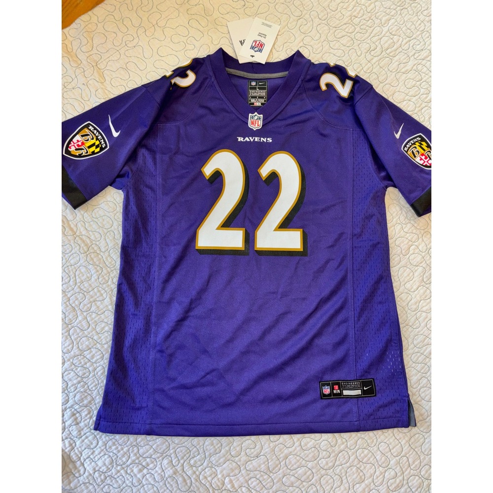 Nike Baltimore Ravens Derrick Henry 22 Youth Jersey Size Large 14/16